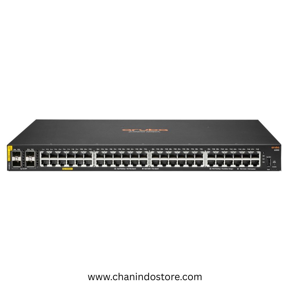HPE R8N85A Aruba 6000 48G Class4 PoE 4SFP 370W Switch