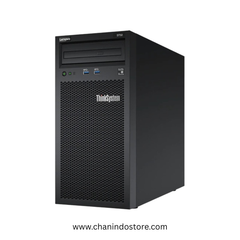 Lenovo Thinksystem ST50 V2 - 7D8JS0QY00, Xeon E-2324G, 16GB RAM, 1TB HDD SATA, PSU 300W, Garansi 3 Tahun, Bonus Converter DP to VGA, Mouse & Keyboard