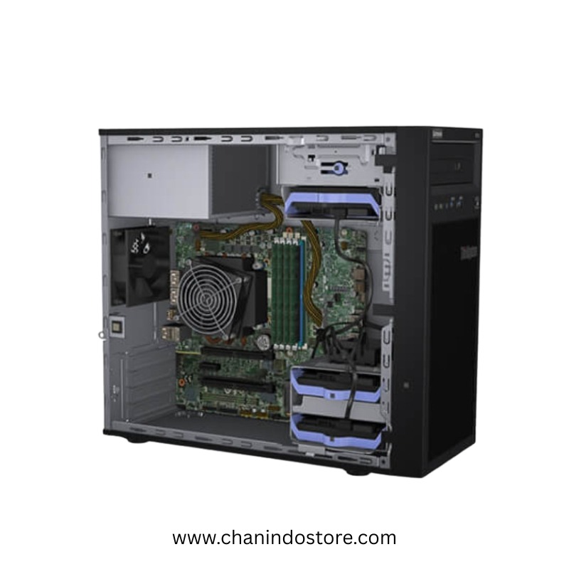 Lenovo Thinksystem ST50 V2 - 7D8JS0QY00, Xeon E-2324G, 16GB RAM, 1TB HDD SATA, PSU 300W, Garansi 3 Tahun, Bonus Converter DP to VGA, Mouse & Keyboard - Image 2