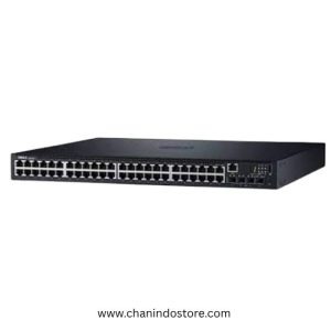 DELL Networking N1548P PoE+ 48x 1GbE + 4x 10GbE SFP+ fixed ports Stacking IO to PSU Airflow AC